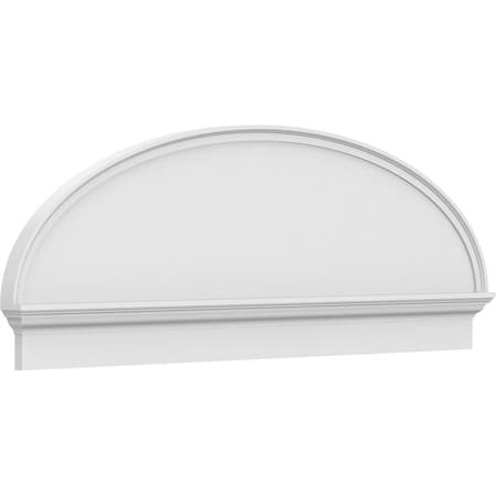 Ekena Millwork Elliptical Smooth Architectural Grade PVC Combination Pediment, 64"W x 22-7/8"H x 2-3/4"P PEDPC064X230ELL00